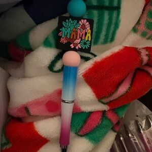 Colorful 'Mama' Beaded Pen